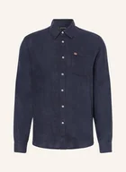Koszule męskie - Napapijri Koszula Z Lnu G-Linen Ls Regular Fit blau - NAPAPIJRI - miniaturka - grafika 1