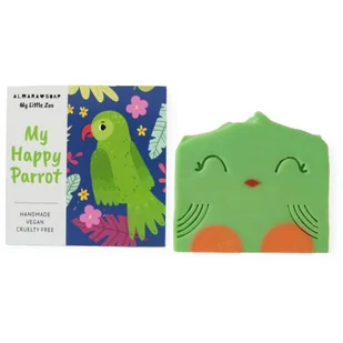 Almara Soap For Kids My Happy Parrot mydło robione ręcznie dla dzieci 100 g - Kosmetyki kąpielowe dla dzieci - miniaturka - grafika 1