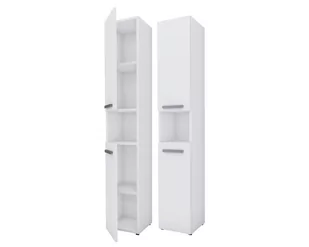 Meble łazienkowe Bagnoli SLIM I biała matowa - Szafka stojąca, kolumna łazienkowa, półka, D: 30 cm, W: 174 cm, Sz: 30 cm - Szafki łazienkowe Meble łazienkowe Bagnoli SLIM I biała matowa - Szafka stojąca, kolumna łazienkowa, półka, D: 30 cm, W: 174 cm, Sz: 30 cm - Szafki łazienkowe - miniaturka - grafika 1