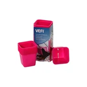 Donice - Doniczka do rozsady kwadratowa 6 cm różowa 30 szt. VEFI - miniaturka - grafika 1