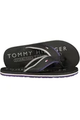 Klapki i japonki męskie - TOMMY HILFIGER MĘSKIE CZARNE KAPCIE - miniaturka - grafika 1