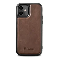 Etui i futerały do telefonów - ICARER Etui Leather Oil Wax do iPhone 12 mini brązowy - miniaturka - grafika 1