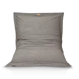 Pufa Worek Fotel Xxl Do Siedzenia + Poduszki - Kolor Ciemny Szary - Pufy i podnóżki - miniaturka - grafika 1