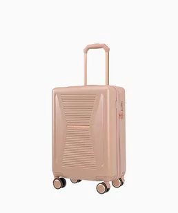PUCCINI Kabinowa różowa walizka z elementami rose gold - Walizki - miniaturka - grafika 1
