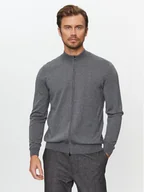 Swetry męskie - Boss Kardigan Balonso-L 50476347 Szary Regular Fit - miniaturka - grafika 1