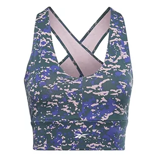 Reebok Damski nowoczesny biustonosz sportowy Safari - Biustonosze - miniaturka - grafika 1