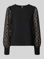 Bluzki damskie - Bluzka o kroju regular fit z bufiastymi rękawami model ‘MALVA’ - miniaturka - grafika 1