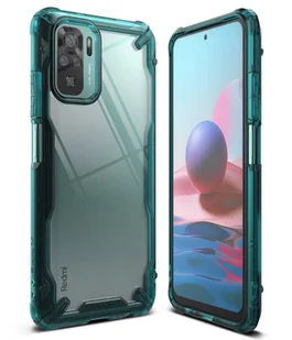Rearth Etui Ringke Fusion X do Xiaomi Redmi Note 10 / 10s, turkusowe 8809785457373 - Etui i futerały do telefonów - miniaturka - grafika 2