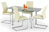 Stoły - Stół rozkładany PROFEOS Promex, popielaty, 96x70x75 cm - miniaturka - grafika 1