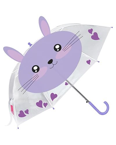 SJ GANG STYLE JAM GANG - Parasol dziecięcy - fioletowy - króliczek - podróż i wypoczynek, Fioletowy, Taglia Unica, Parasol