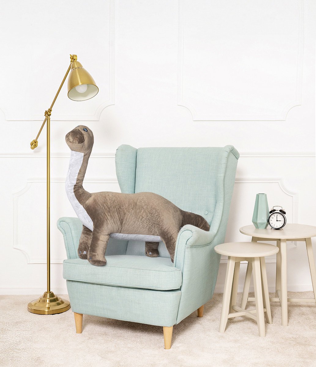 Duży Wielki Dinozaur Sasha Pluszowy Przytulanka Miś Maskotka 150cm