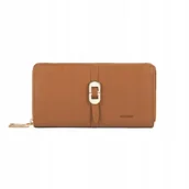 Portfele - Bellugio portfel skóra naturalna licowa brązowy - kobieta - miniaturka - grafika 1