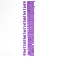 Quilling - Dalprint Paski do quillingu 12 szt Liść-fioletowe QGPQ-046 - miniaturka - grafika 1