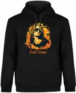 Bluzy męskie - BLUZA MĘSKA Z KAPTUREM NIRVANA KURT COBAIN PREZENT CZARNA R-XXL A226 - miniaturka - grafika 1