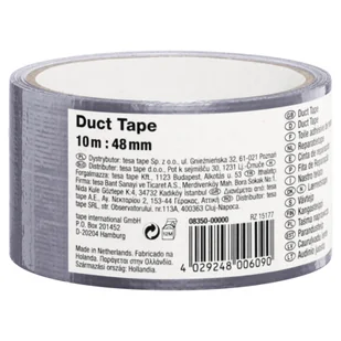 Tesa Taśma naprawcza srebrna 10 m x 48 mm - Taśmy izolacyjne i naprawcze - miniaturka - grafika 1