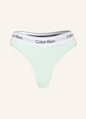 Majtki damskie - Calvin Klein Stringi Icon Cotton Modal gruen - miniaturka - grafika 1