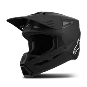 Kaski motocyklowe - Kask MX Alpinestars SM3 Solid Czarny MatowyS - miniaturka - grafika 1