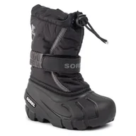 Śniegowce damskie - Sorel Śniegowce Childrens Flurry NC1695 Black/City Grey 016 - miniaturka - grafika 1