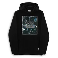 Bluzy męskie - Vans Męska bluza z kapturem Night Garden Box, czarna, S, Czarny, S - miniaturka - grafika 1