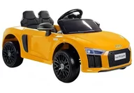 Pojazdy elektryczne dla dzieci - LEANToys   Auto na Akumulator Audi R8 Żółty - miniaturka - grafika 1