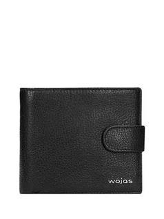 Portfele - Wojas Skórzany portfel w kolorze czarnym - (S)11,5 x (W)10 x (G)2,5 cm - grafika 1
