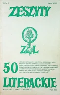 Książki o kulturze i sztuce - Zeszyty literackie 50 nr 2 / 1995 - miniaturka - grafika 1
