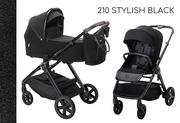 Wózki dziecięce - ESPIRO ONLY 2022 2w1 210 Stylish Black - miniaturka - grafika 1