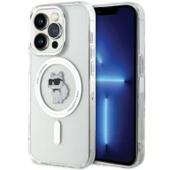 Etui i futerały do telefonów - Etui Karl Lagerfeld IML Choupette MagSafe na iPhone 14 Pro - przezroczyste - miniaturka - grafika 1