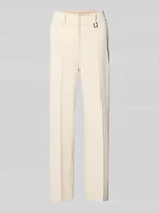 Spodnie damskie - Spodnie w kant z elastycznym pasem model ‘Philomena’ - miniaturka - grafika 1