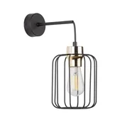 Lampy ścienne - Galaxy New kinkiet 1-punktowy czarny/złoty 4742 - miniaturka - grafika 1