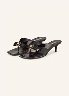 Versace Klapki Typu Mules Gianni Ribbon schwarz - Czółenka - miniaturka - grafika 1