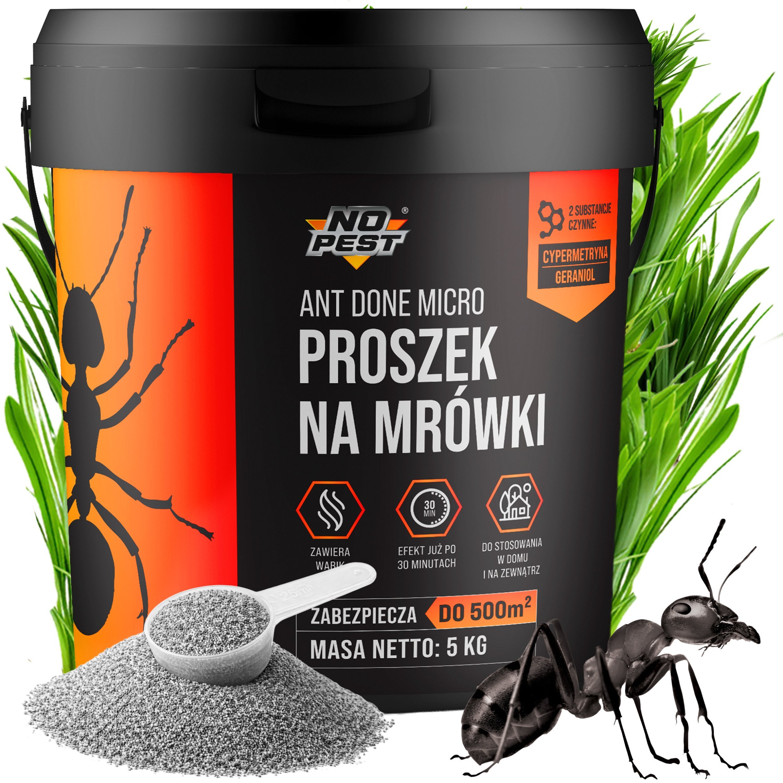 Proszek Preparat Środek Trutka Granulat na Mrówki Całe Kolonie i Gniazda Mrówek