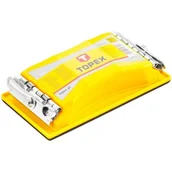 Materiały ścierne - Topex Blok ścierny 100 x 210 mm, metalowe zaciski 08A110 - miniaturka - grafika 1