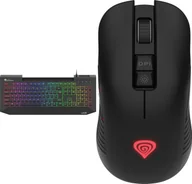 Zestawy myszka + klawiatura - Genesis Lith 400 RGB X-Scissors NKG-1419 + Mysz Zircon 330  M-9121103 - miniaturka - grafika 1