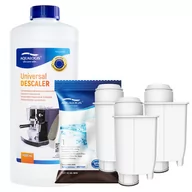 Akcesoria i części do ekspresów do kawy - Zestaw do Ekspresów Philips Filtr AL-Inte+ 3szt, Odkamieniacz Uniwersalny Aqualogis 1L - miniaturka - grafika 1