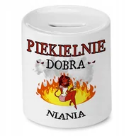 Kubki - Kubek Pomarańczowy dla Skarbnika Mucha Nie Siada z Nadrukiem ze Zdjęciem + Opakowanie na prezent (wzór 01) - miniaturka - grafika 1