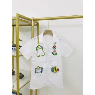 Strój Fartuch Lekarza Doktora Ubranko Dla Dzieci Do Ok. 120 Cm Lumarko! - Zabawy w naśladowanie dorosłych - miniaturka - grafika 6