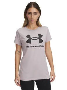 Under Armour Koszulka "Rival" w kolorze fioletowym - Koszulki i topy damskie - miniaturka - grafika 1