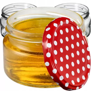 Słoiki Denia 250ml 20szt. 82mm + wieczko "Czerwony groszek" - Pojemniki kuchenne Słoiki Denia 250ml 20szt. 82mm + wieczko "Czerwony groszek" - Pojemniki kuchenne - miniaturka - grafika 1