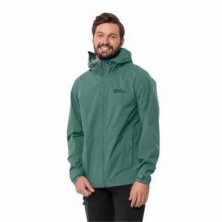 Kurtki męskie - Męska kurtka przeciwdeszczowa Jack Wolfskin ELSBERG 2.5L JKT M jade green - S - grafika 1