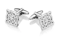 Spinki do mankietów i krawatów - Spinki do mankietów Celtic silver SD-2137 - miniaturka - grafika 1