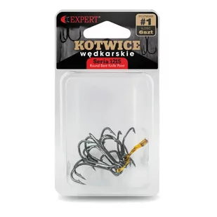 KOTWICA EXPERT 1215 NR.4 CZARNY NIKIEL EX1215-004 - Inne akcesoria dla wędkarzy - miniaturka - grafika 2