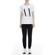 Spodnie damskie - Armani Exchange Damskie spodnie sportowe Icon Project, czarny, XL - miniaturka - grafika 1
