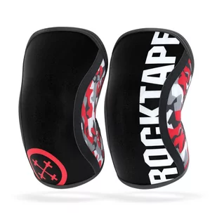 RockTape - Assassins Rękawy do kolan Red Camo 7mm - L - Pozostała odzież dla rowerzystów - miniaturka - grafika 1