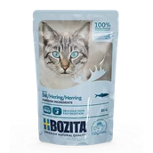 Mokra karma dla kotów - Bozita Kawałki w sosie ze śledziem saszetka) 85g 42363-uniw - miniaturka - grafika 1
