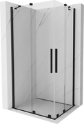 Mexen Velar Duo kabina prysznicowa rozsuwana 100x90 cm, transparent, czarna - 871-100-090-02-70