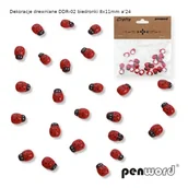 Pasmanteria - DEKORACJE DREWNIANE DDR-02 PENWORD BIEDRONKI 5902557421398 - miniaturka - grafika 1