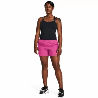 Spodnie sportowe damskie - Damskie spodenki treningowe Under Armour Flex Woven Short 5in - różowe - UNDER ARMOUR - grafika 1