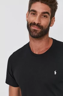 Koszulki męskie - Ralph Lauren Polo Polo T-shirt bawełniany kolor czarny gładki - grafika 1