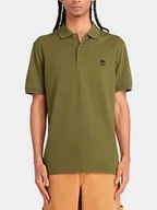 Koszulki męskie - Koszulka polo męska Timberland TB0A2DJE M Khaki (194902941308). Koszulki polo męskie - miniaturka - grafika 1